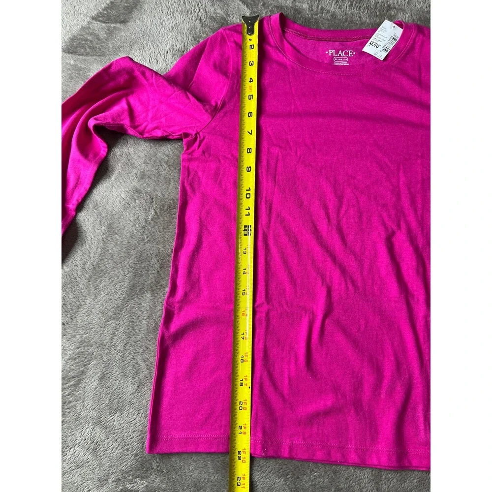 The Children's Place Girls Size 14 XL Aurora Pink Long Sleeve Top NWT